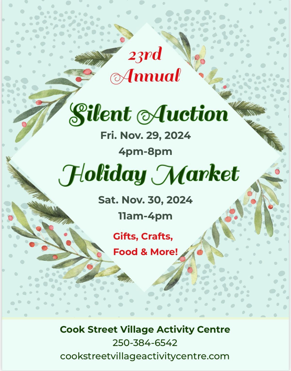 Silent Auction & Holiday Market