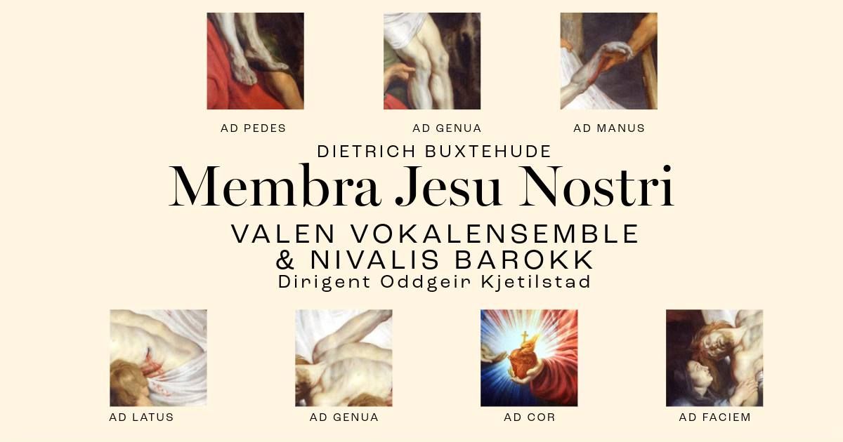 Membra Jesu nostri - konsert med Valen vokalensemble og Nivalis barokk