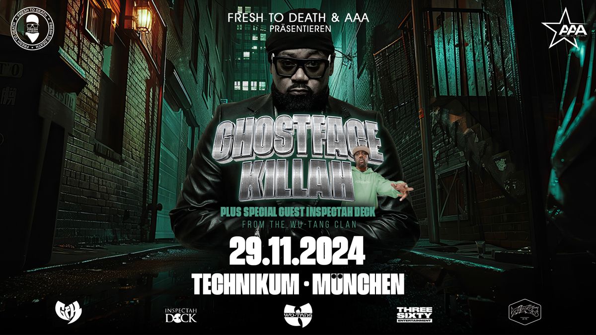 GHOSTFACE KILLAH & INSPECTAH DECK Live in M\u00fcnchen - Technikum