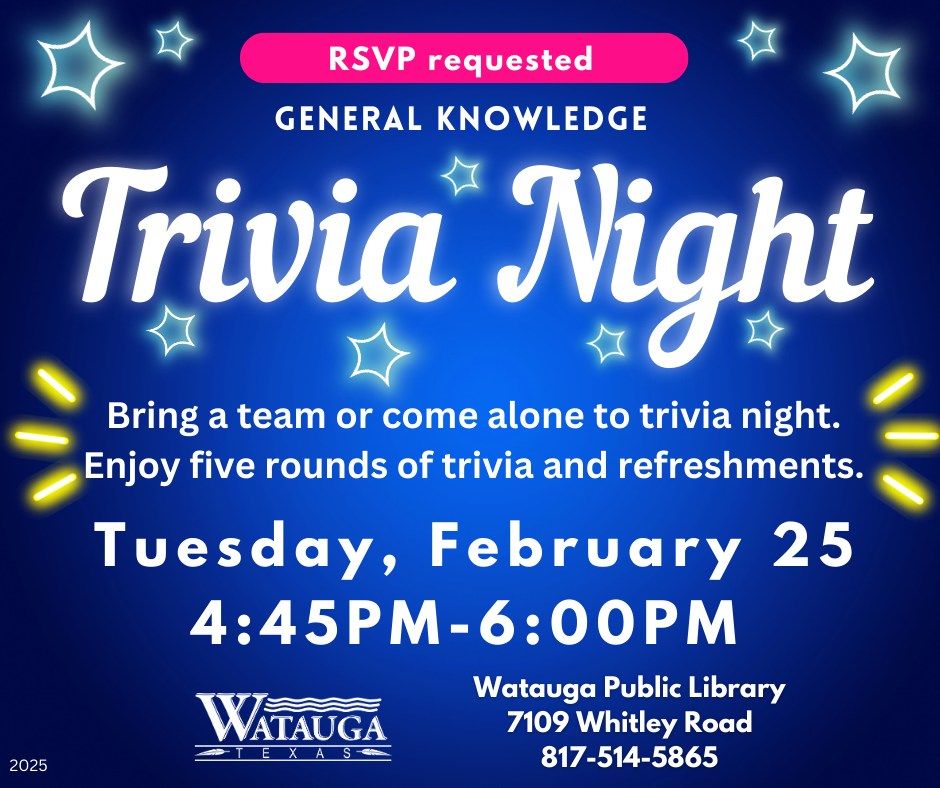 Trivia Night- General Knowledge