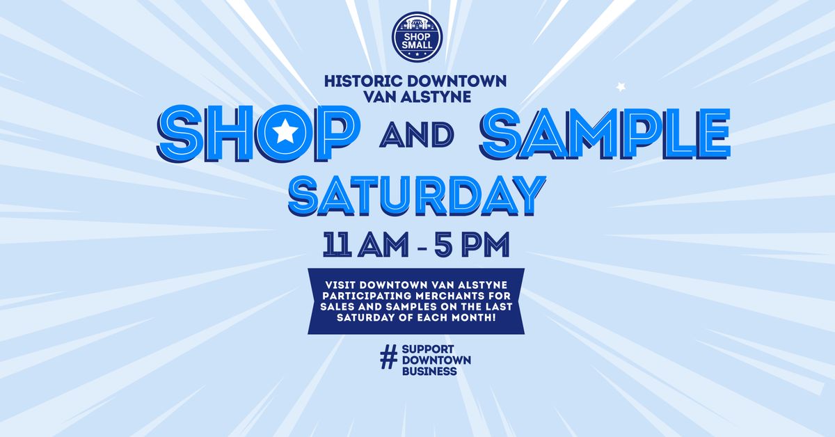 Shop and Sample Saturday