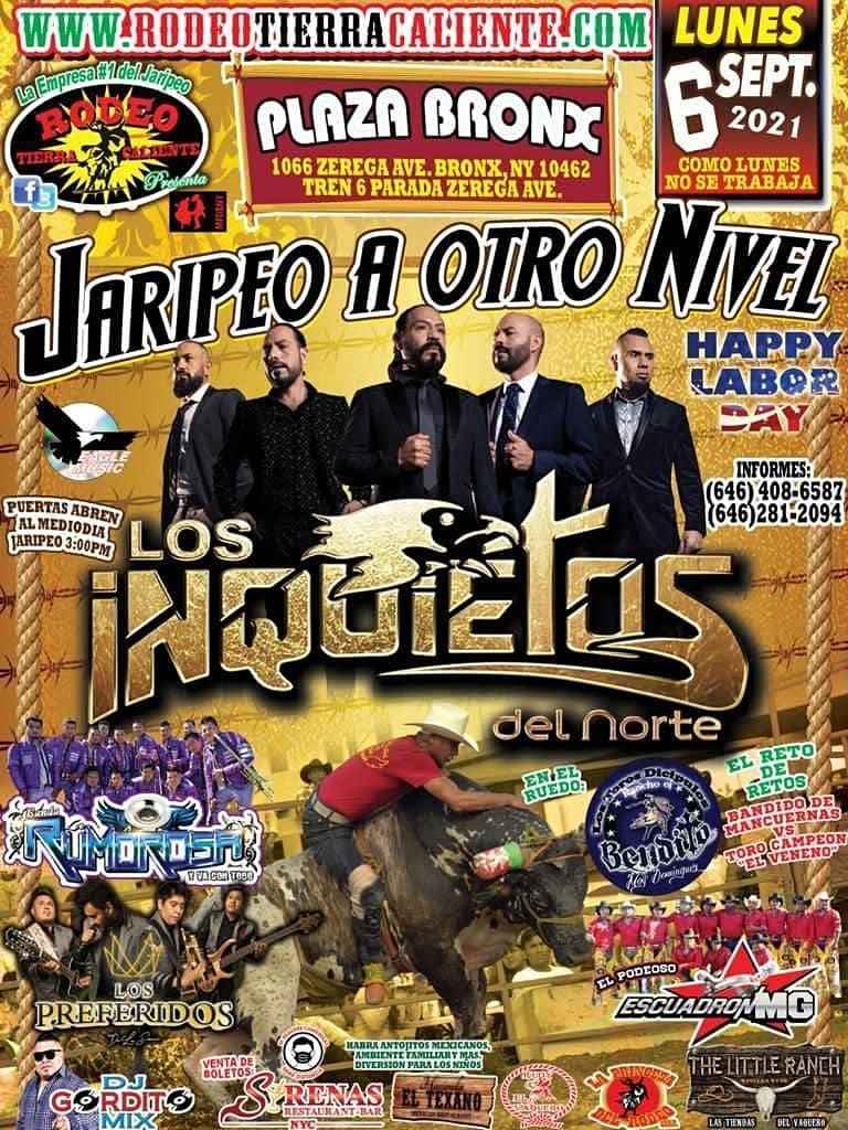 Jaripeo con Los Inquietos del Norte en El Bronx