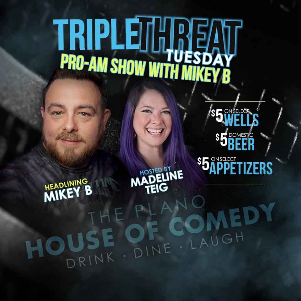 Mikey B and Crux Crawford at Improv Comedy Club - Addison