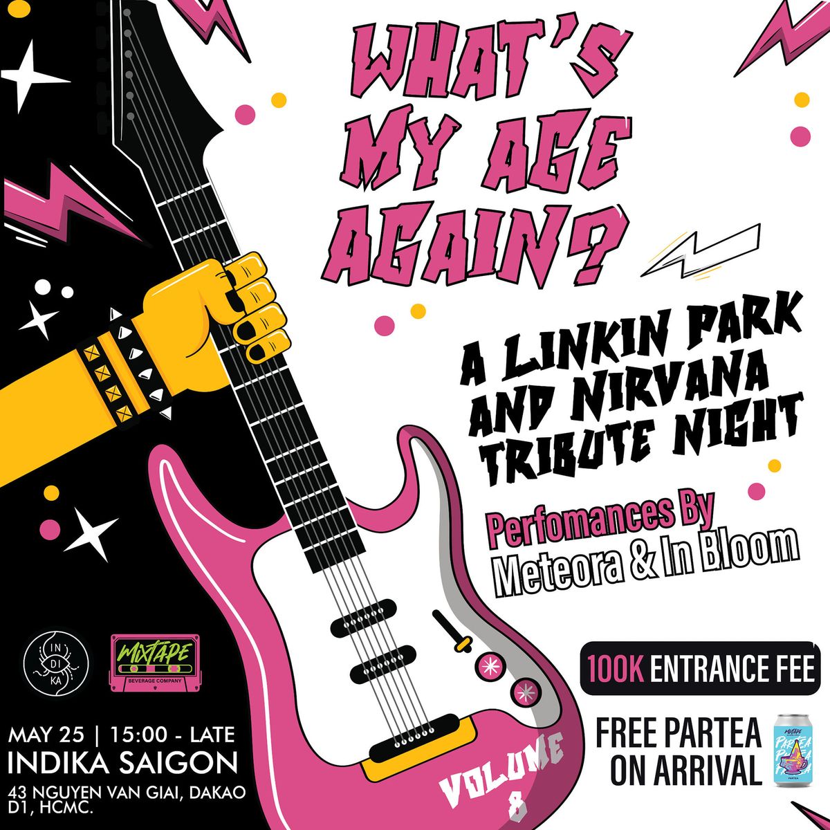 What's My Age Again - VOLUME 8 - A Linkin Park & Nirvana tribute night
