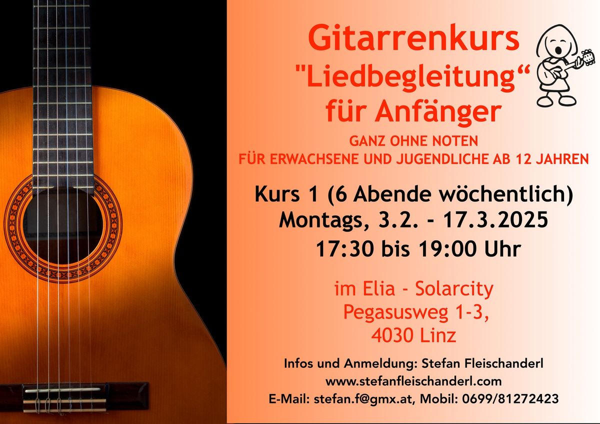 Gitarrenkurs f\u00fcr Anf\u00e4nger