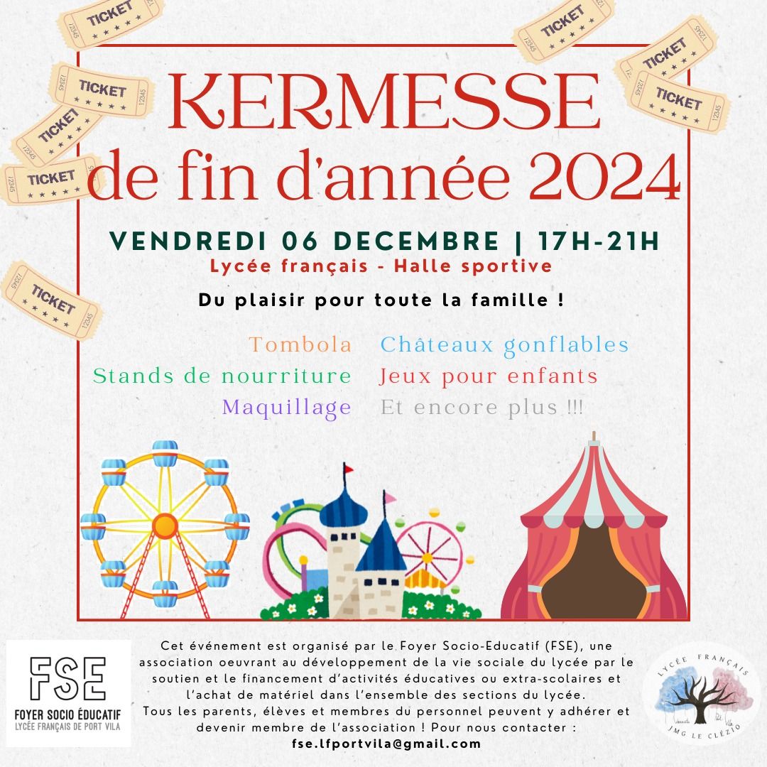 Kermesse de fin d'ann\u00e9e 2024 au Lyc\u00e9e Fran\u00e7ais