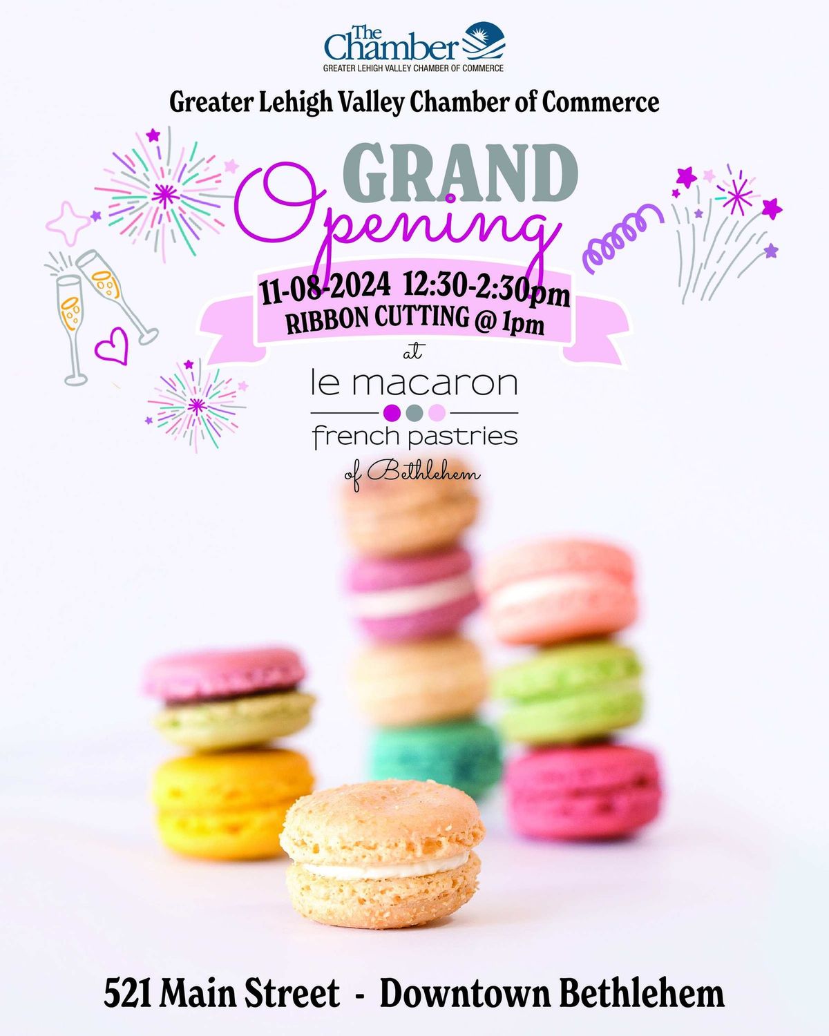 Le Macaron French Pastries of Bethlehem Grand Opening