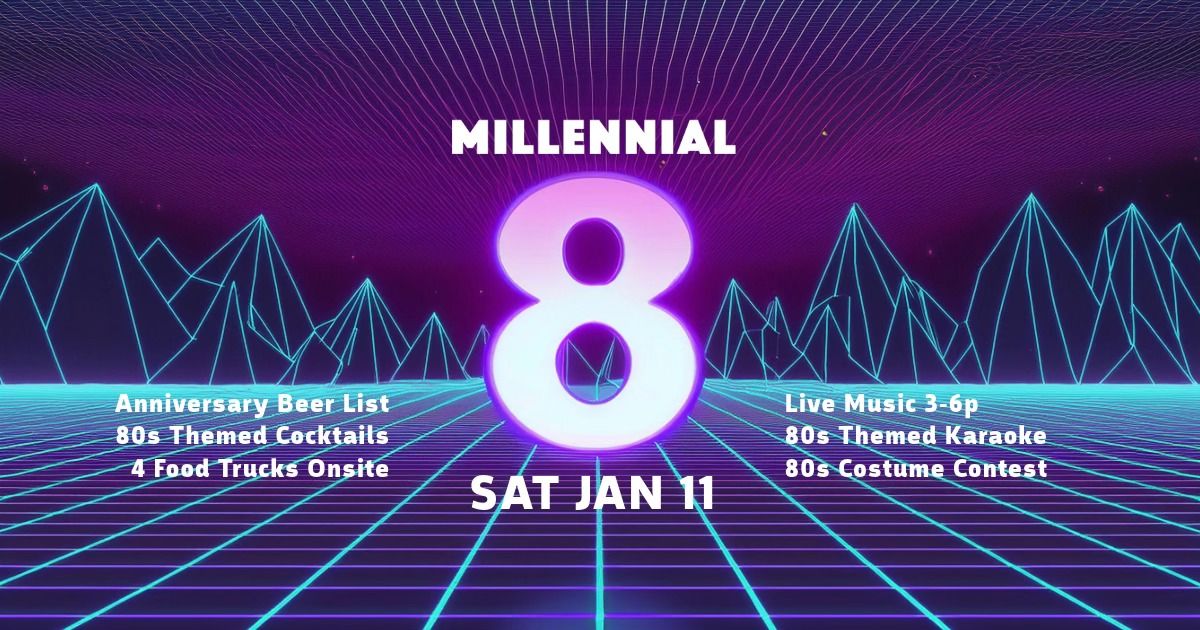 Millennial 8th Anniversary 80s Bash!