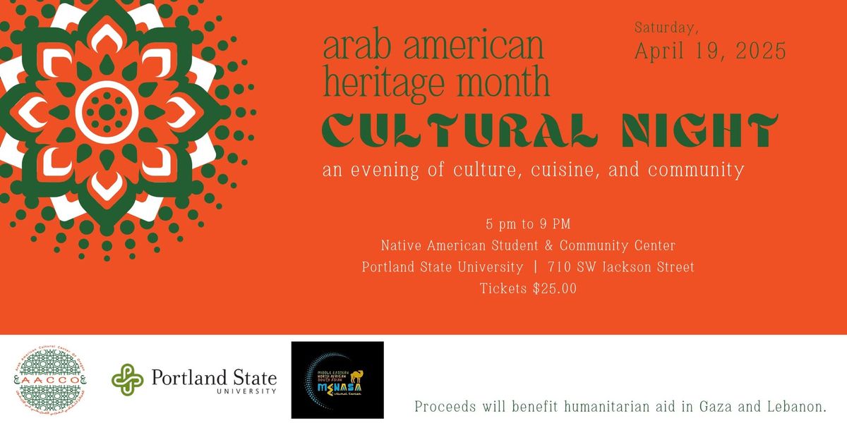 Arab American Heritage Month Cultural Night