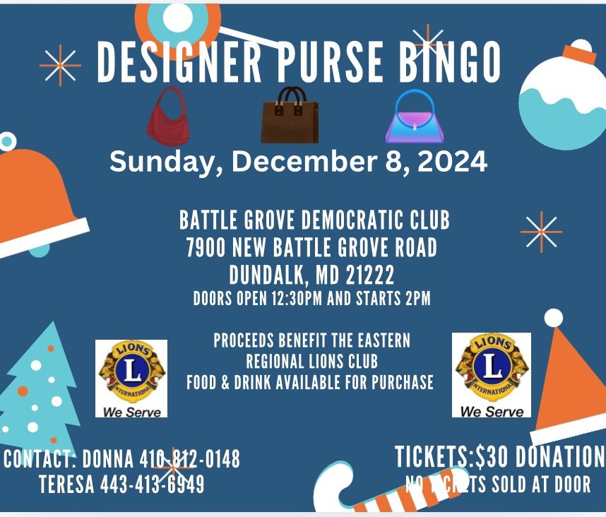 ERLC Designer Purse Bingo