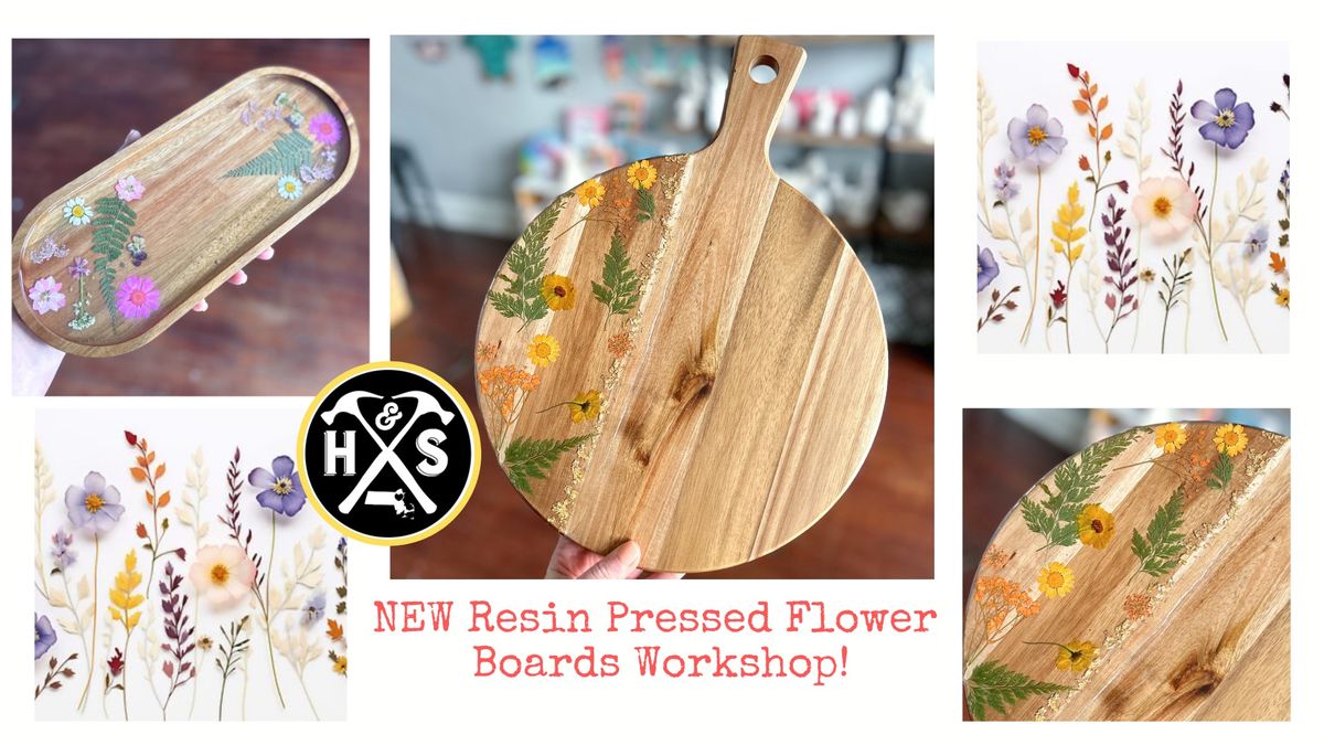 NEW Resin Pressed Flower Boards Workshop!