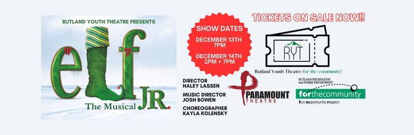 Rutland Youth Theatre presents Elf, Jr.