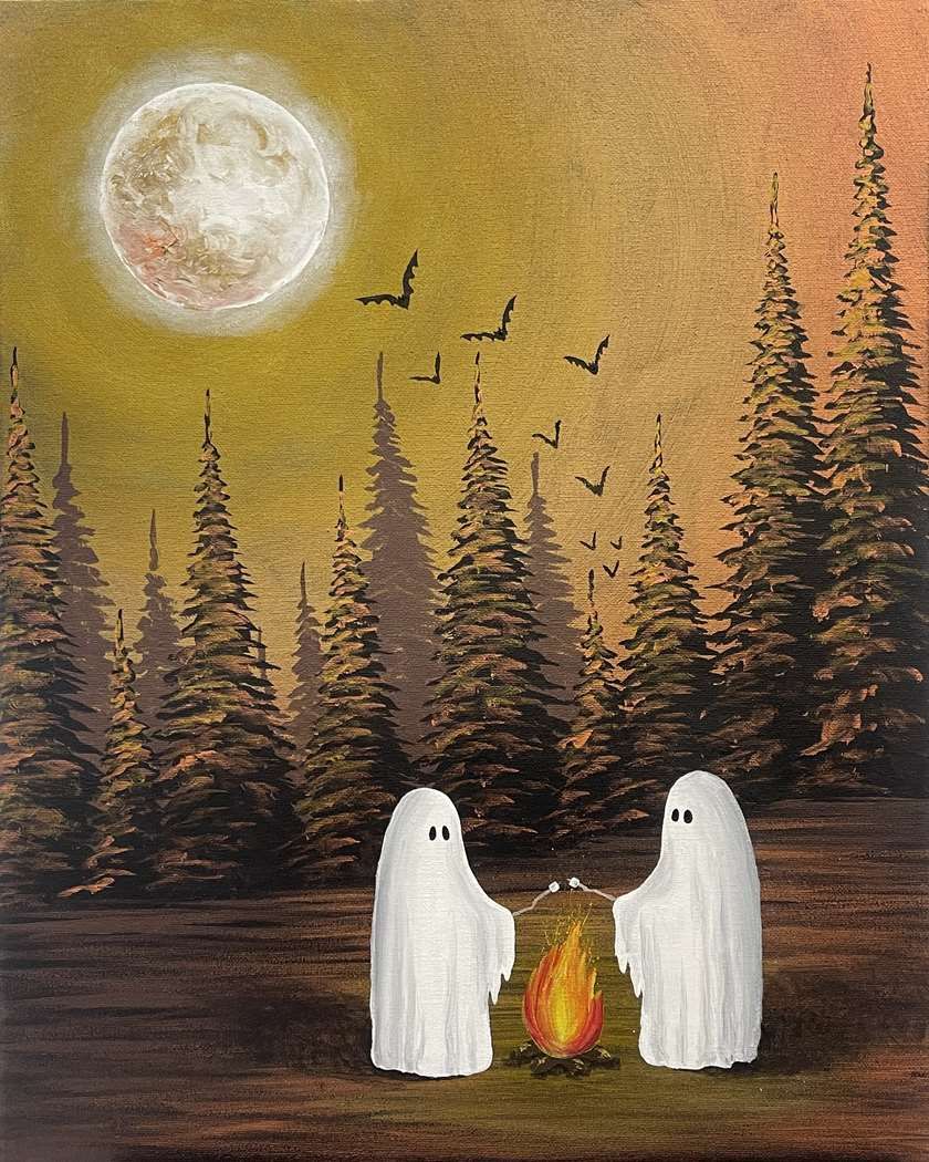 Paint and Sip Event: Haunted Campfire!