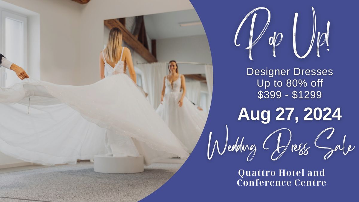 Sault Ste Marie Pop Up Wedding Dress Sale