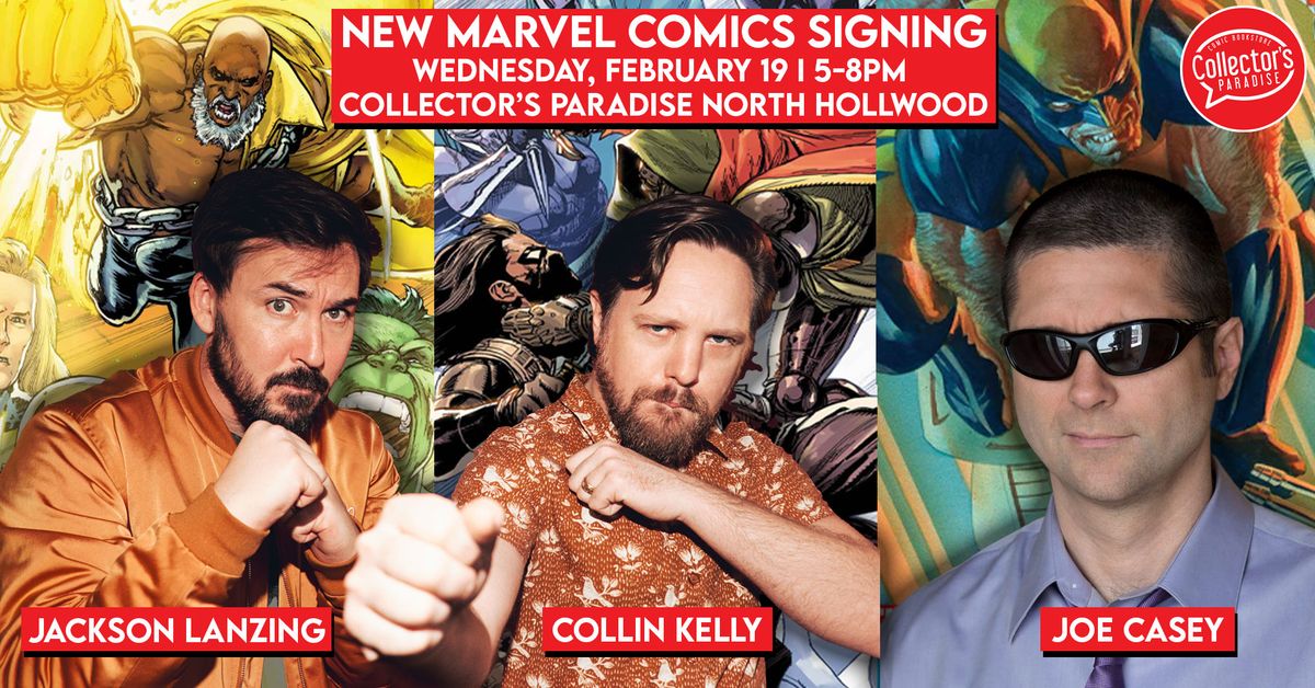 Collin Kelly, Jackson Lanzing & Joe Casey Signing New Marvel Series!