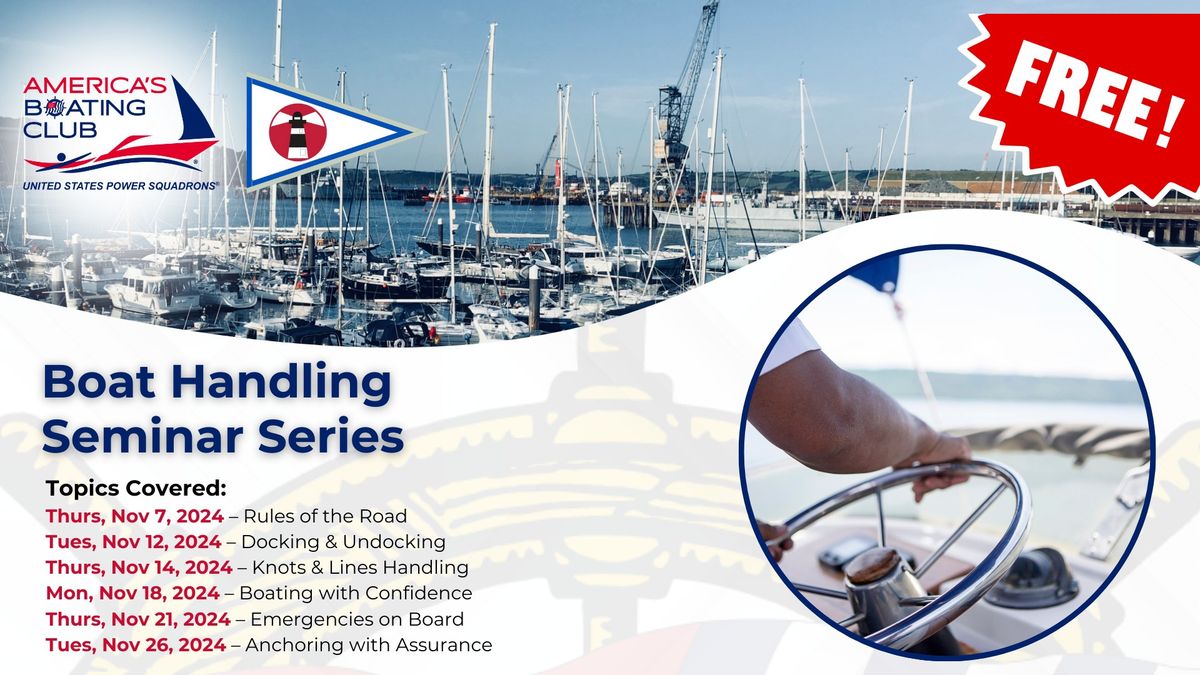 Boat Handling Seminar Series