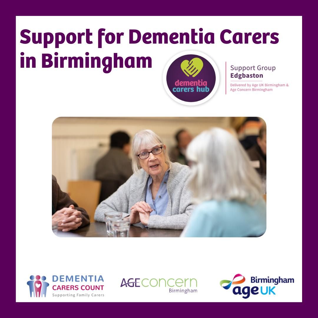 Dementia Carers Hub- Carer Support Group \u2013 Edgbaston