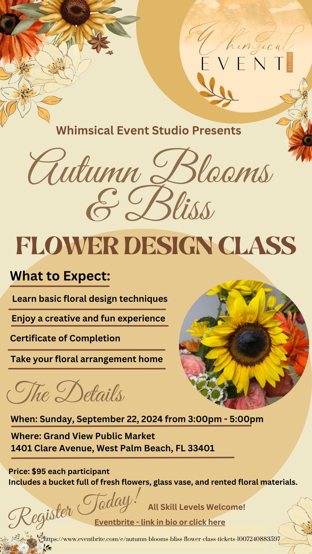 Autumn Blooms & Bliss Flower Class