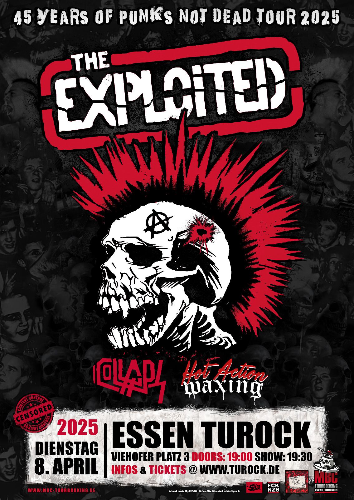 The Exploited + support \/ Essen- Turock