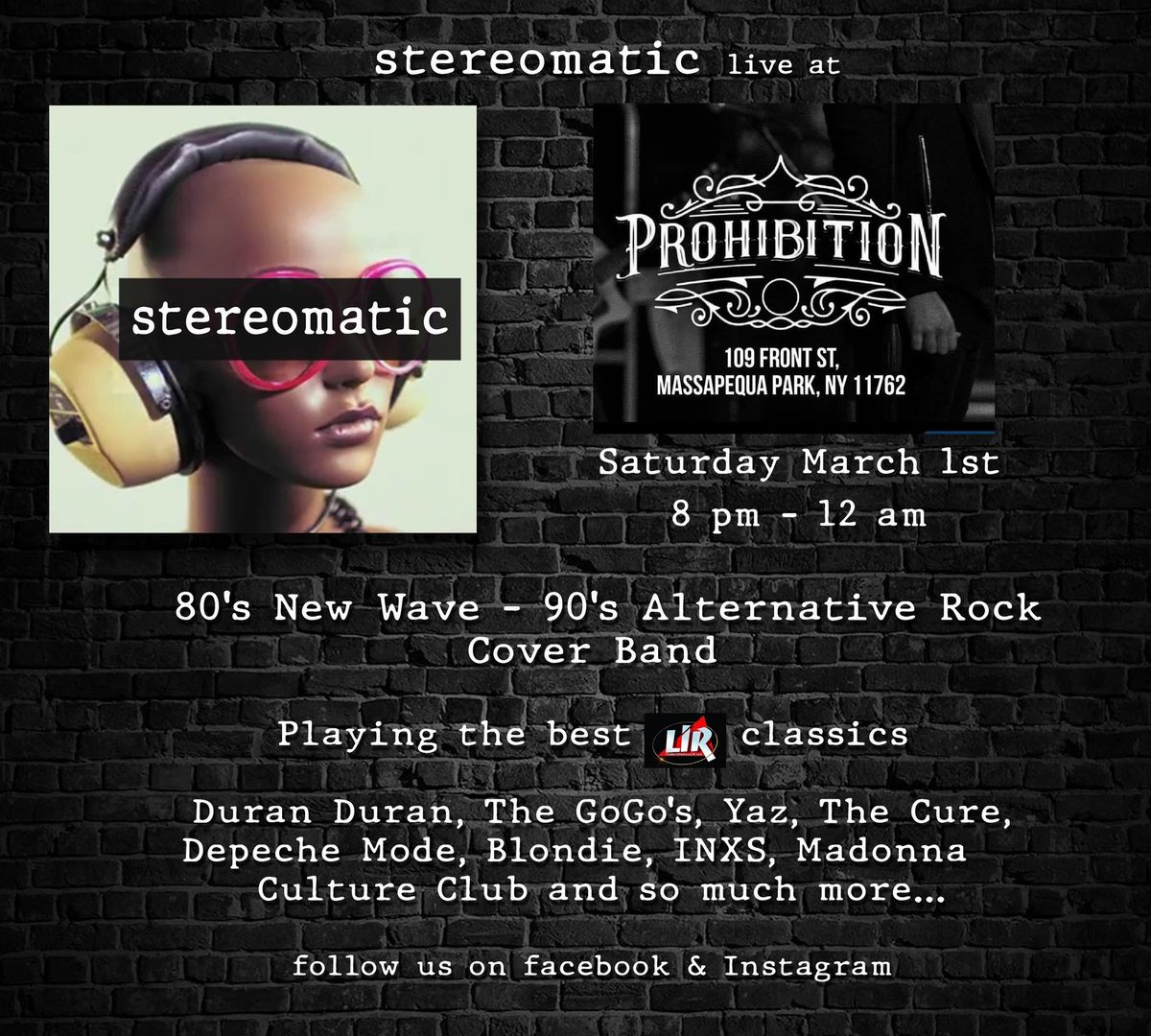 We\u2019re Back!!!! Stereomatic Returns To Prohibition