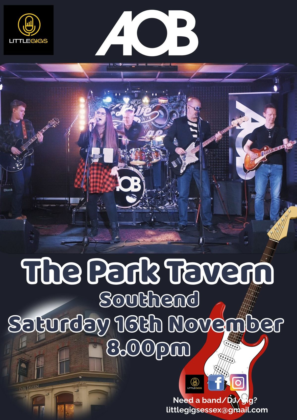 AOB - Live & Kicking at The Park Tavern, Southend \ud83e\udd73\ud83c\udfb8