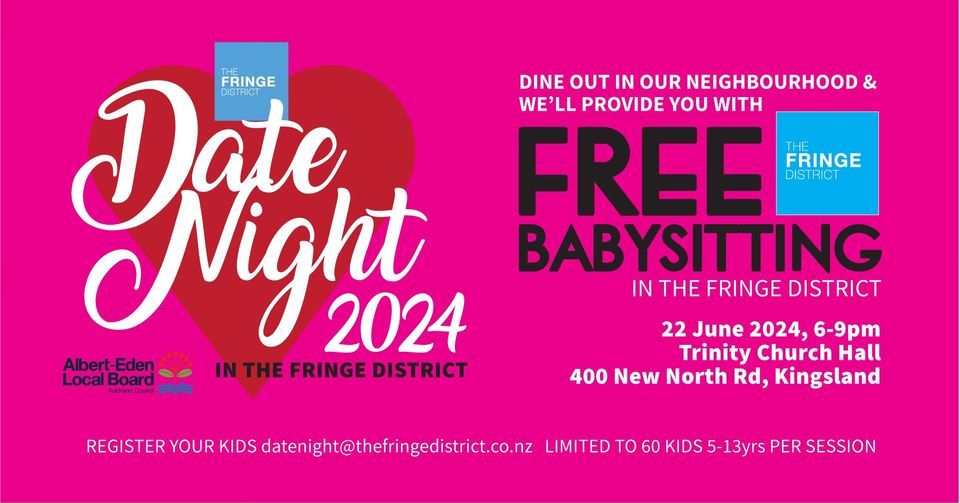 Free Babysitting: Date Night 22 June 2024