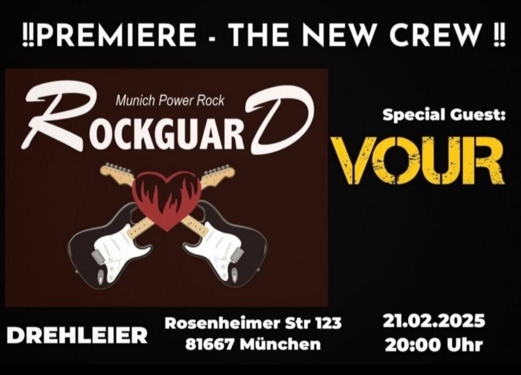 VOUR supporten Rockguard in der Drehleier am 21.02.2025