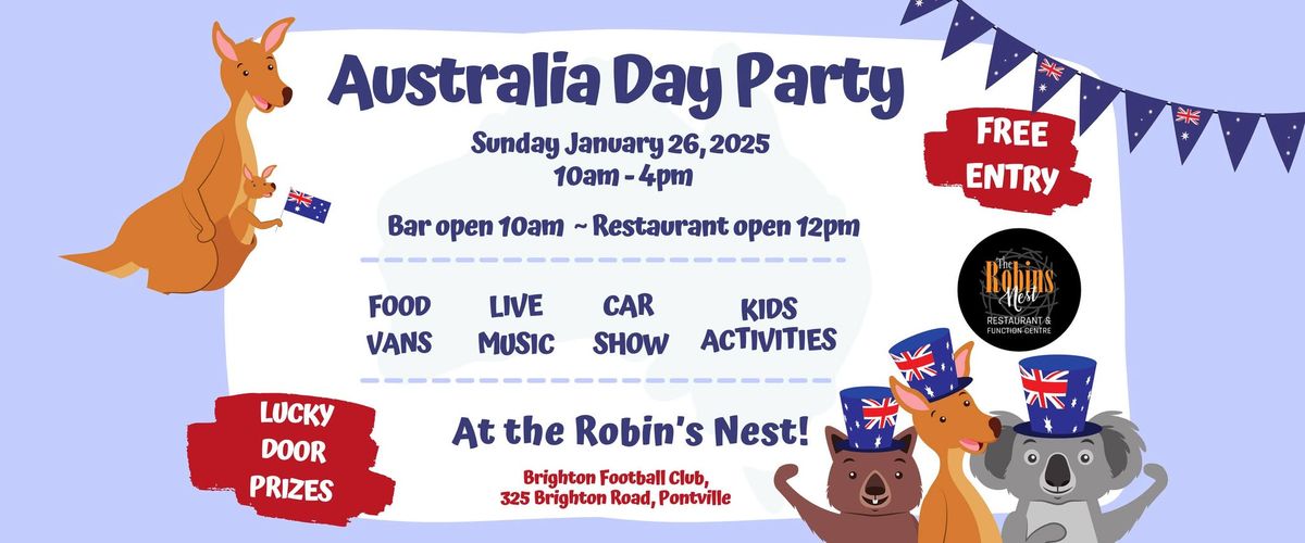 Australia Day Party -The Brighton Robins Nest