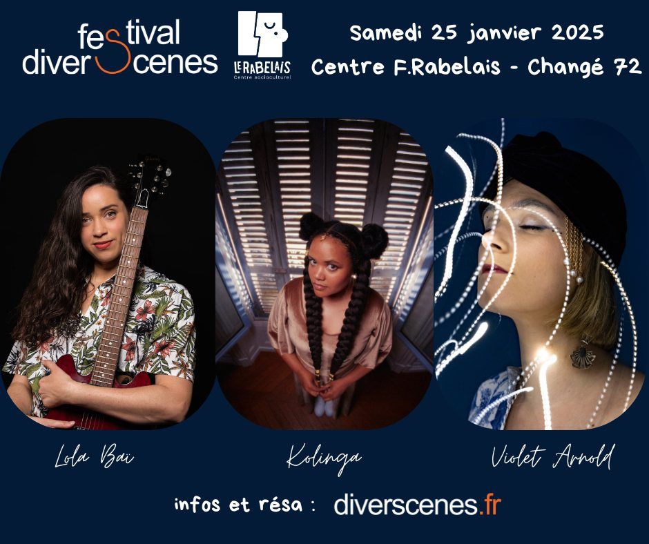 Kolinga \/ Violet Arnold \/ Lola Ba\u00ef \/\/ concerts \u00f4 f\u00e9minin \/\/ Festival DiverSc\u00e8nes