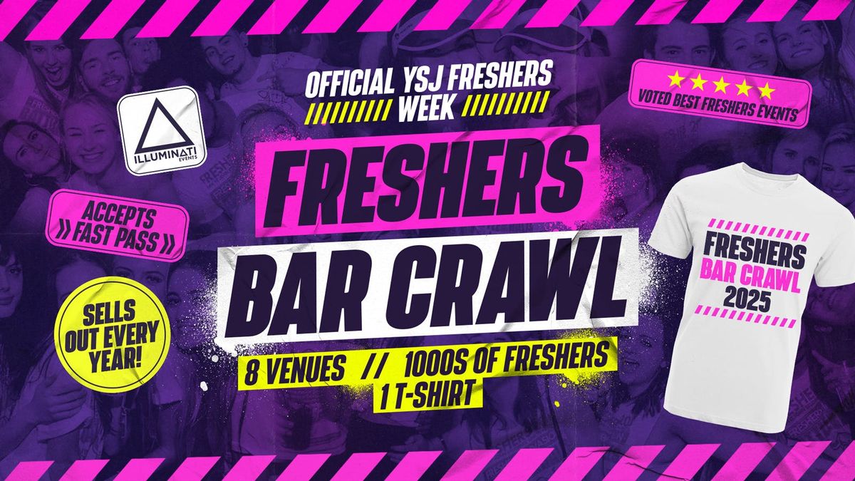 Yorks Official Freshers T-Shirt Bar Crawl