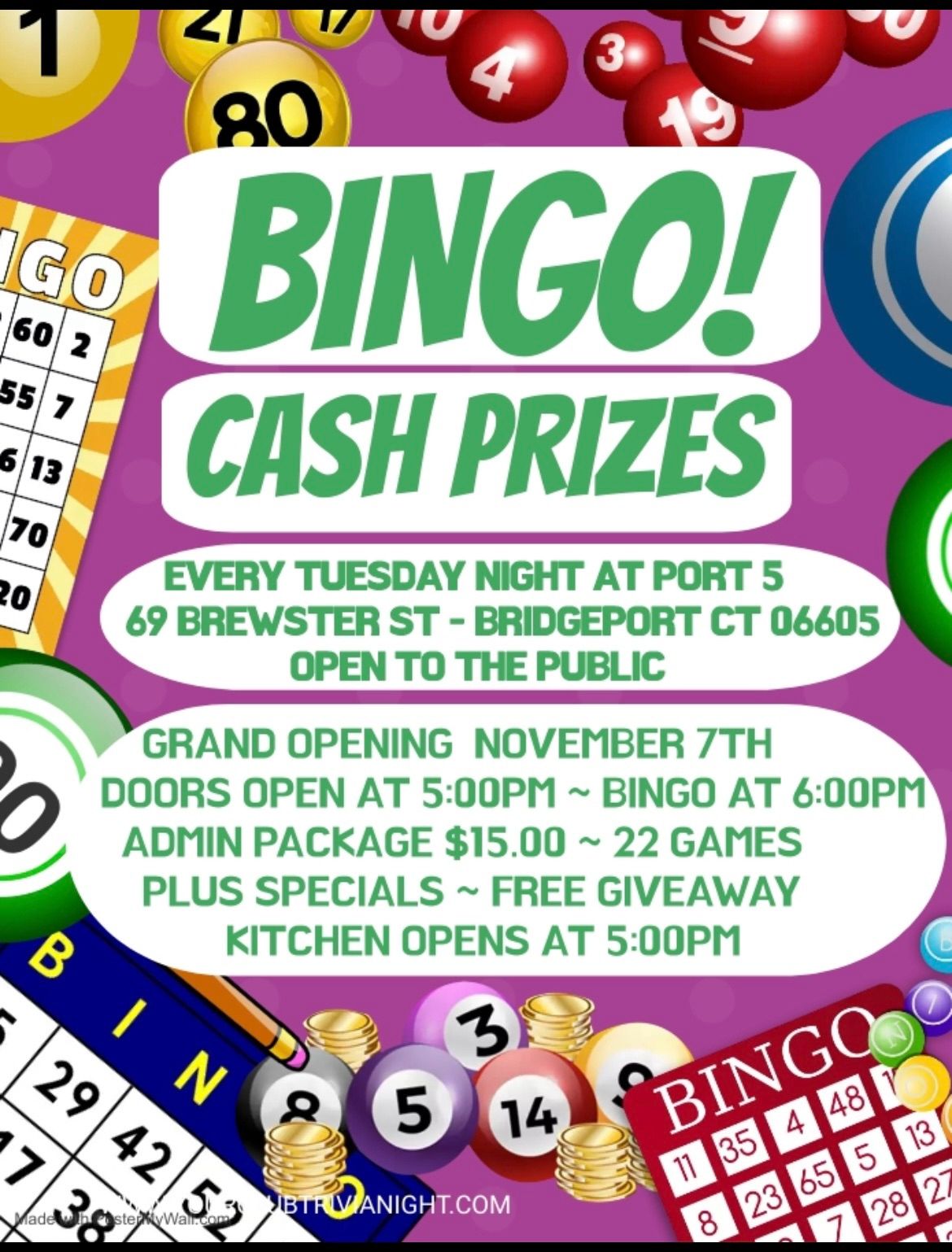 BINGO AT PORT 5!!