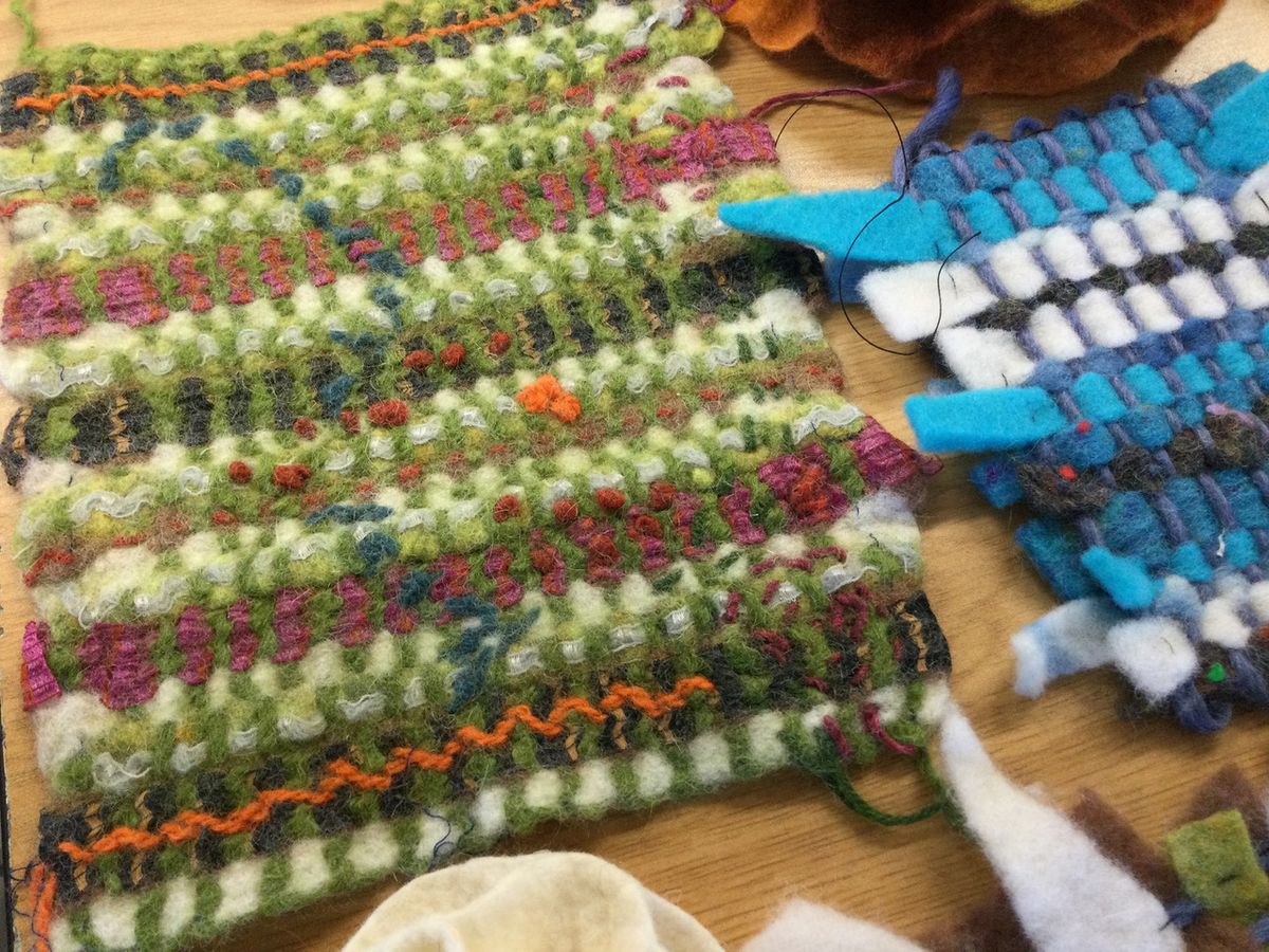 Weave, felt, stitch workshop with Mandy Nash