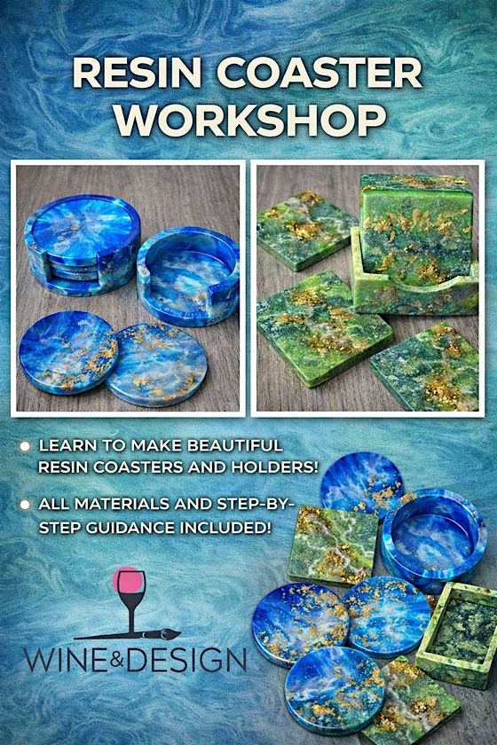 Square Or Round Resin Coaster Workshop