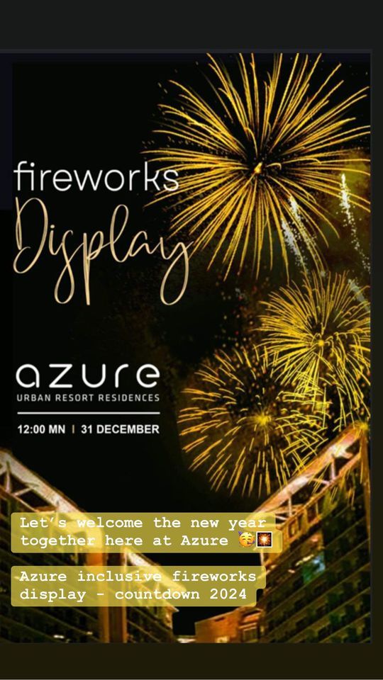 Fireworks Display Countdown 2024, 16KM West Service Road, South