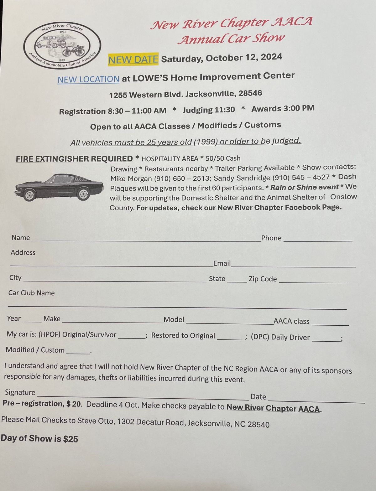 New River Chapter AACA Annual Car Show