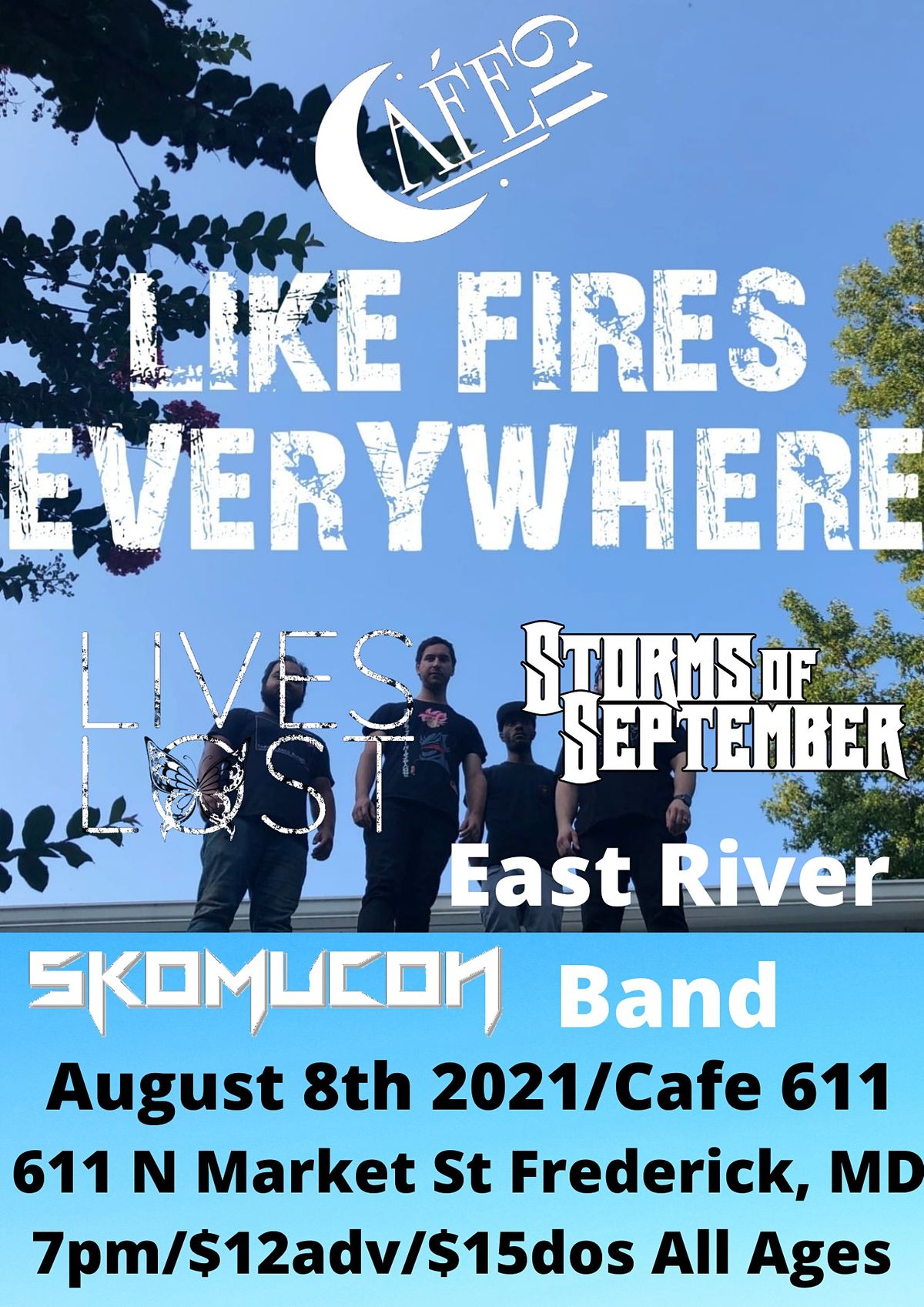 Skomucon/ Lives Lost/ East River Band Cafe 611, Cafe 611 Restaurant