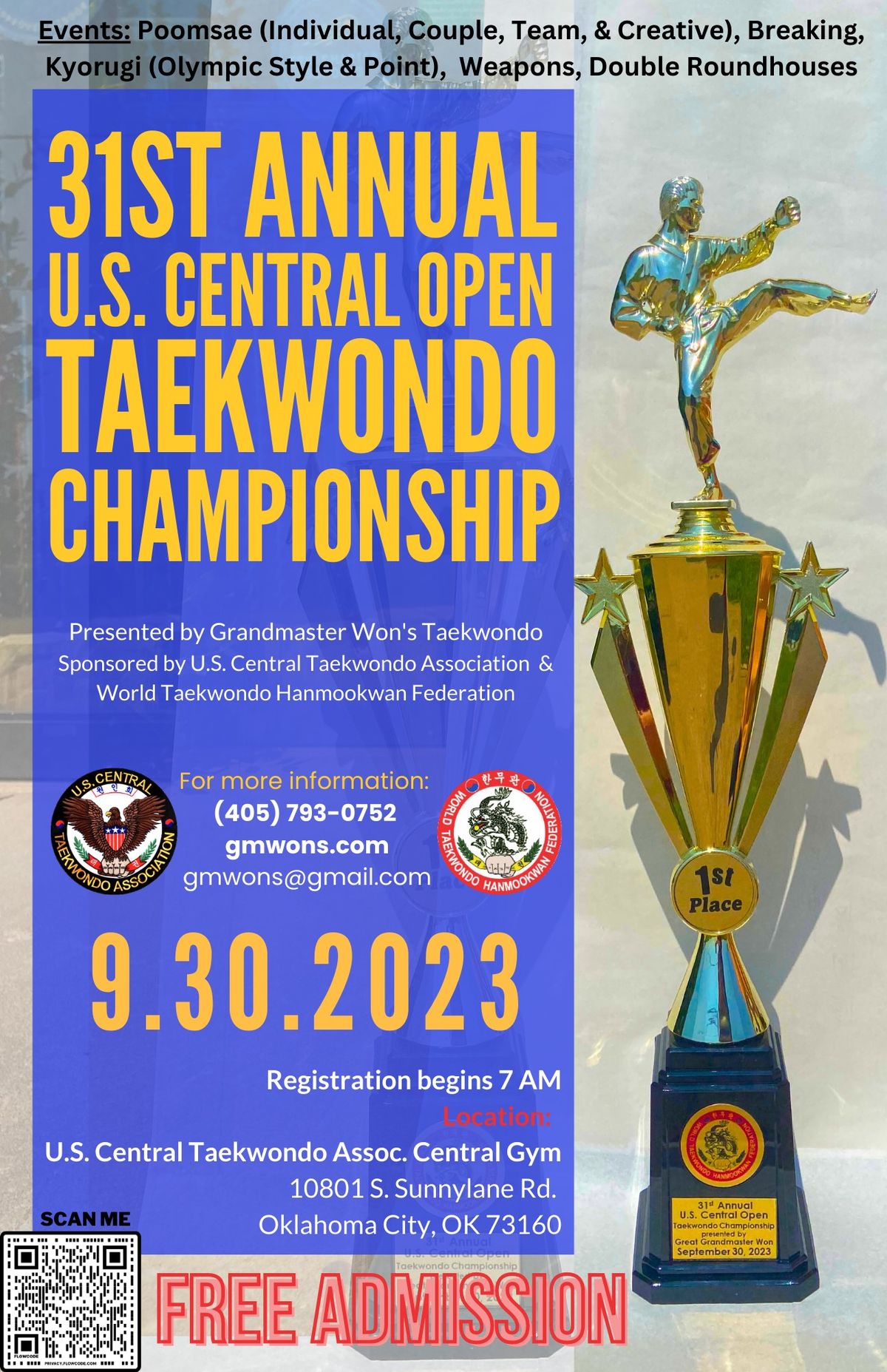 32nd Annual U.S. Central Open Taekwondo Championship 