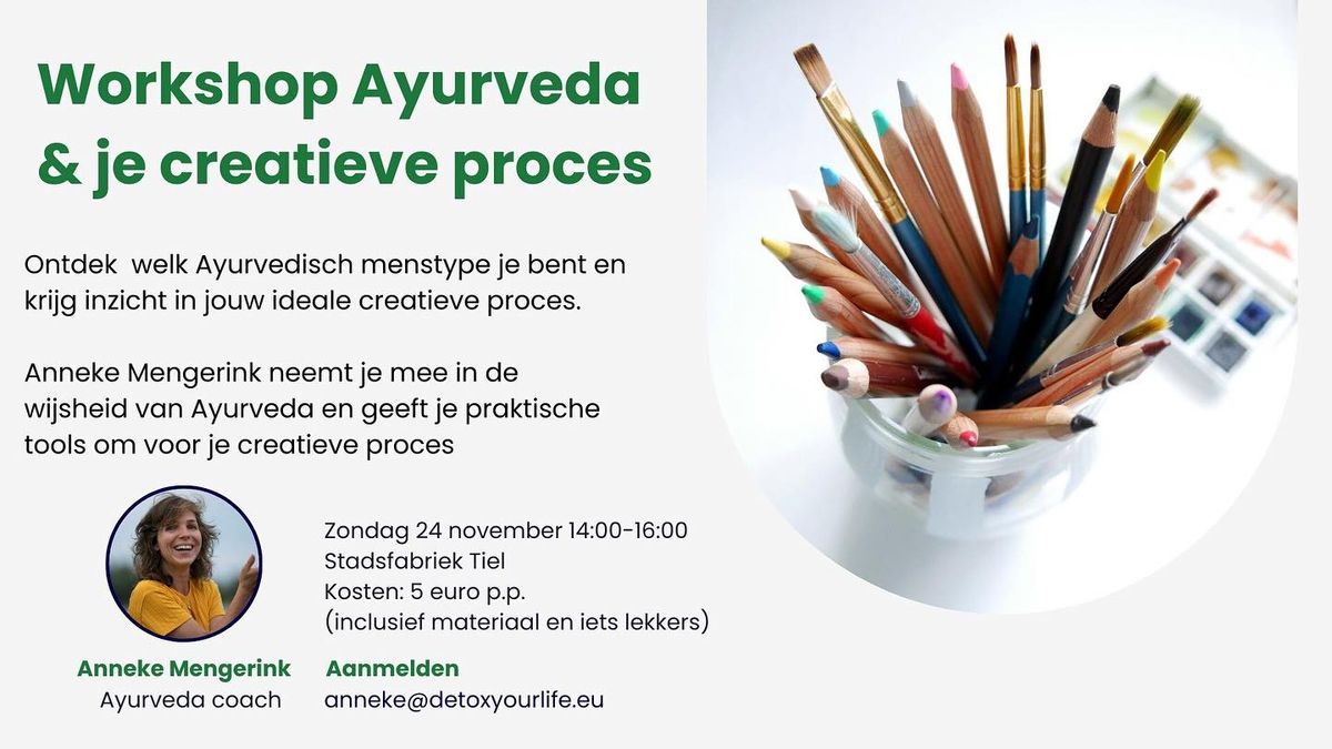 Workshop: Ayurveda & je creatieve proces