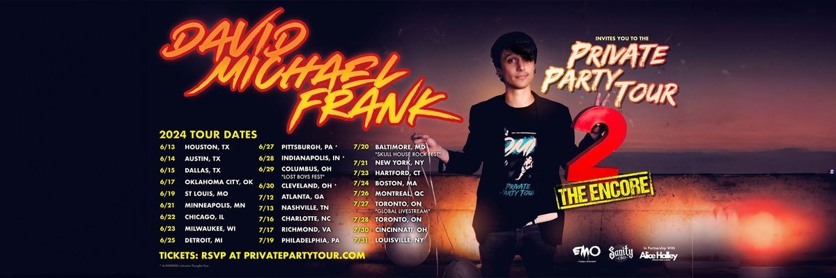 DMF - The Private Party Tour - Pittsburgh, PA