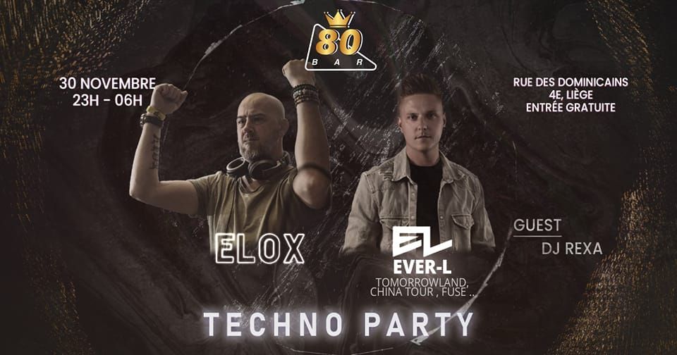 DJ REXA \/ ELOX \/ EVER-L \u300b TECHNO PARTY