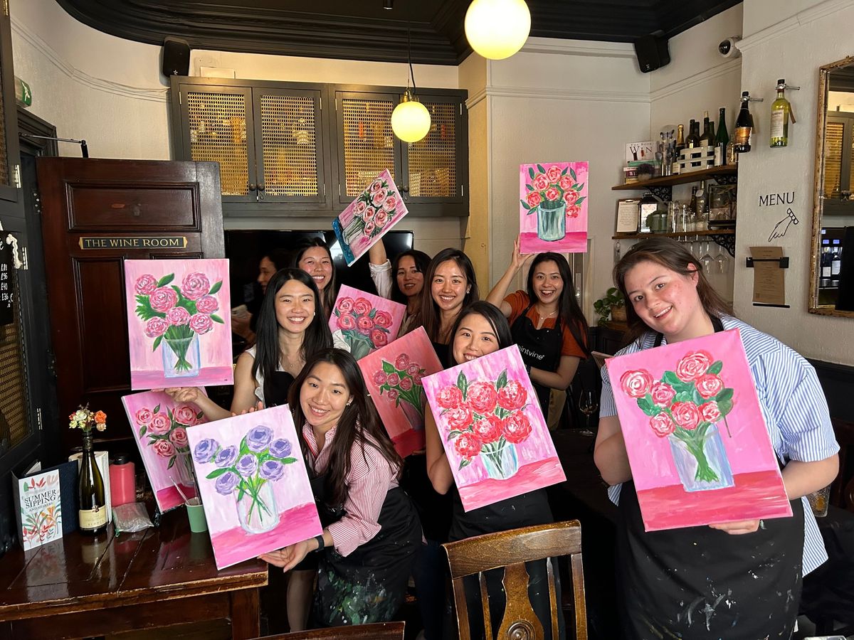 Paint and Sip - Bouquet of Flowers | Arts Bar Hope Street