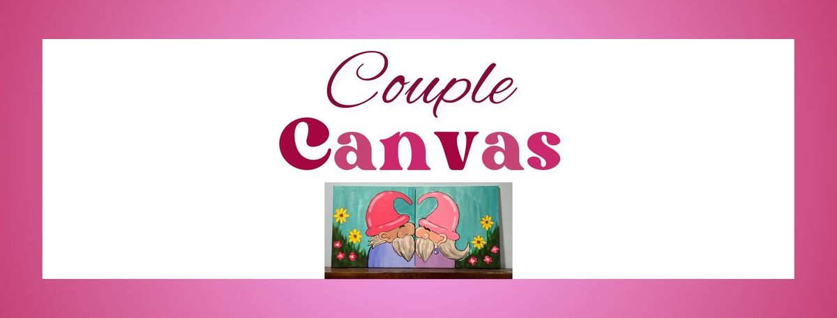 Valentine's Day Couple Canvas Painting