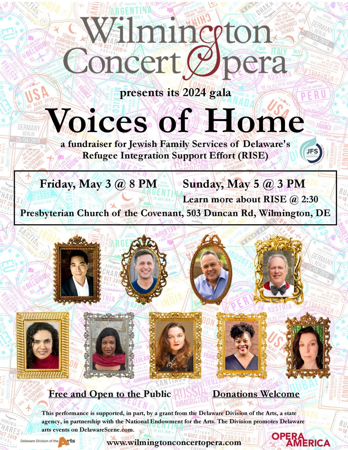 Voices of Home Gala presented by Wilmington Concert Opera 