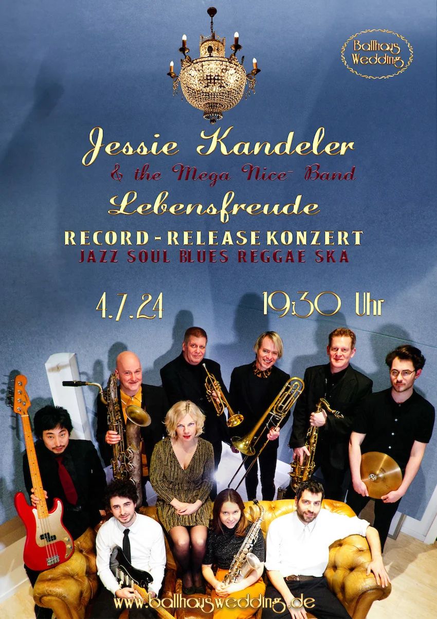 Jessica Kandeler and The Mega Nice Band: Lebensfreude - Record Release Konzert