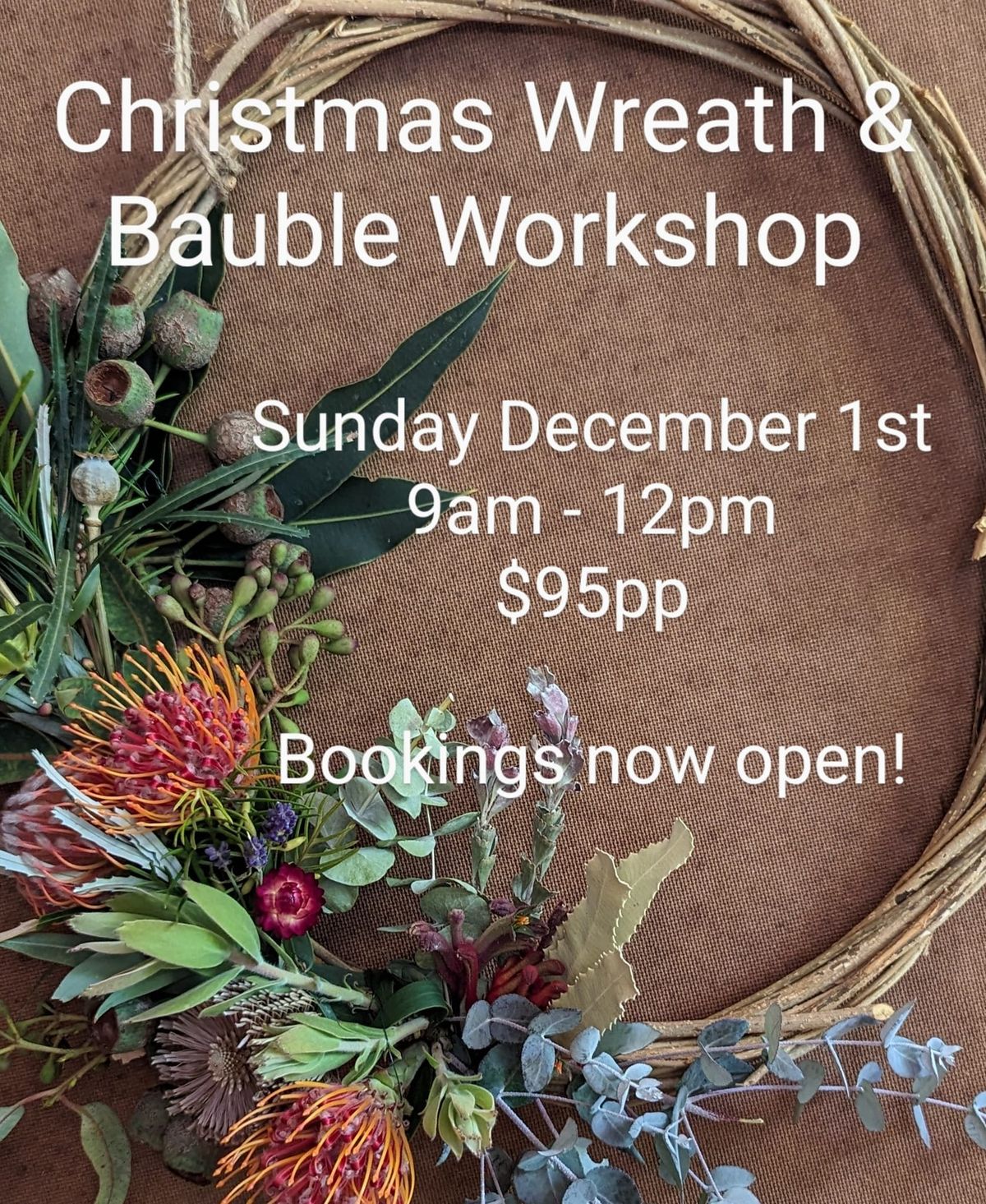 Christmas Wreath & Bauble Workshop