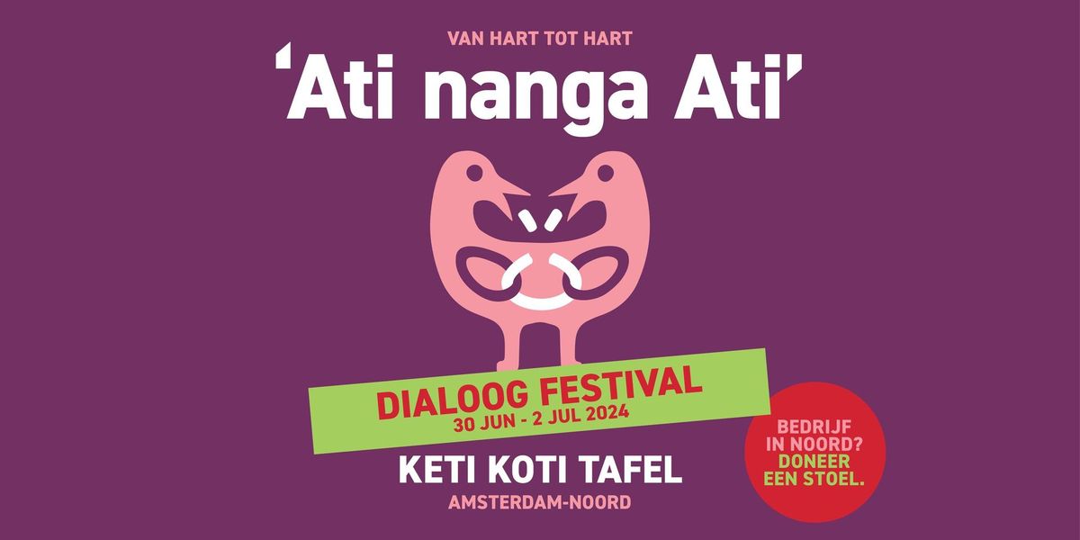 Meld je vandaag aan! | Gratis dialoogtafel voor bewoners | Keti Koti Dialoogfestival 