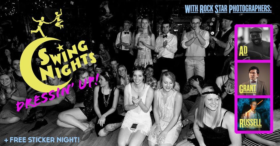 Dressin' Up for the Merc at Swing Nights' Lindy Jam! With DJ's Romeo and Becca + FREE STICKER NIGHT!