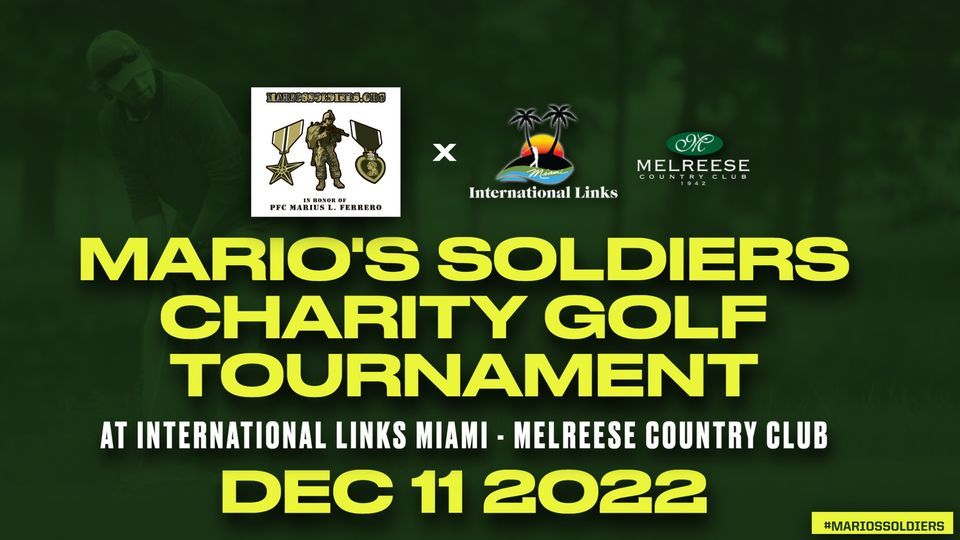 14th Annual Mario's Soldiers Golf Tournament