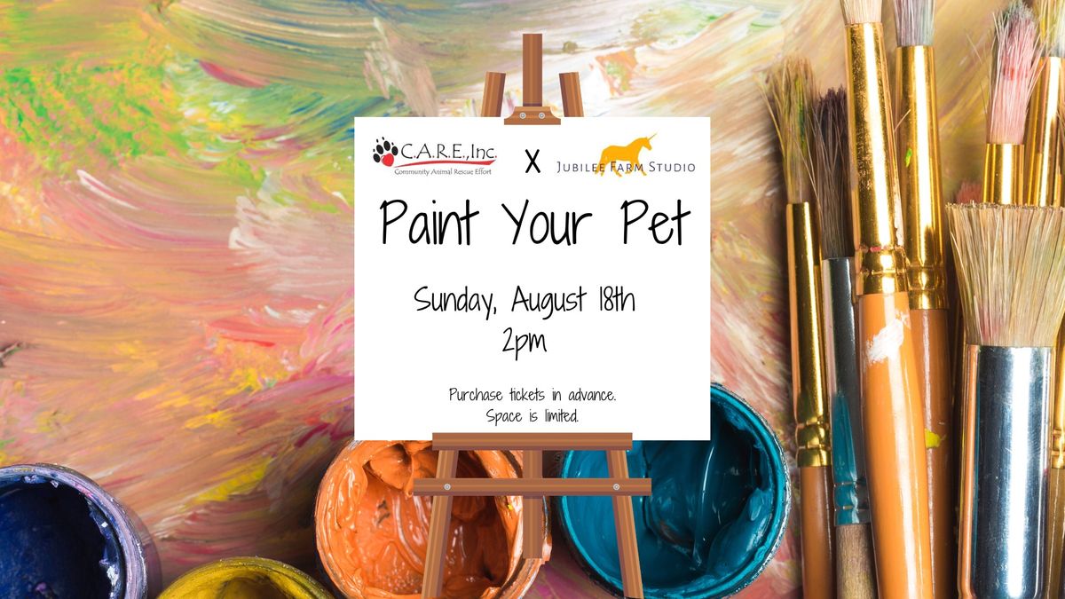 C.A.R.E. Fundraiser: Paint Your Pet