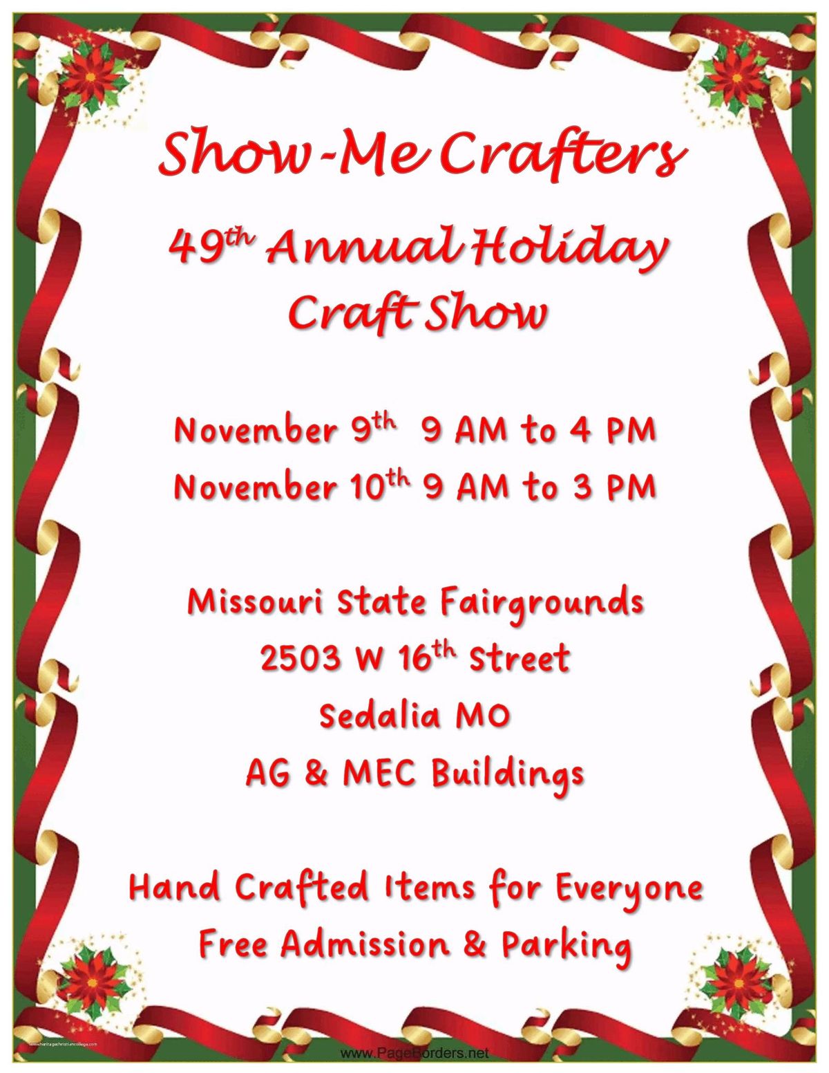 Show-Me Crafters 49th Annual Holiday Craft Show